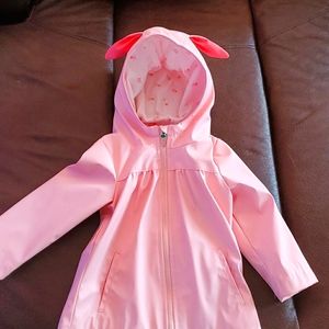 Cute Toddler Girl Bunny Rain Coat (2T)